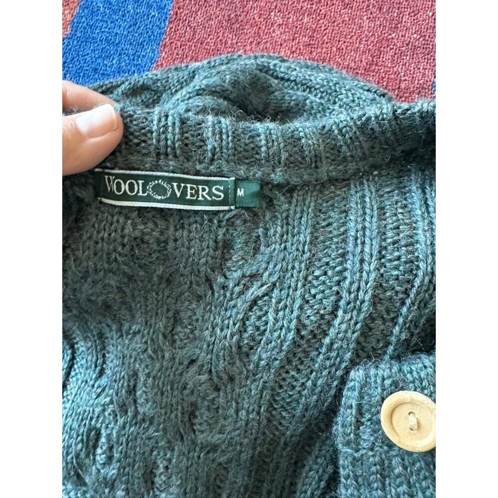 Vintage WoolOvers Cable Knit Cardigan – Irish Fisherman Style – Size Medium - Picture 5 of 5